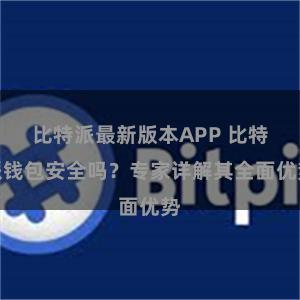 比特派最新版本APP 比特派钱包安全吗？专家详解其全面优势