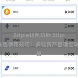 Bitpie钱包功能 Bitpie钱包使用技巧：多链资产管理全攻略