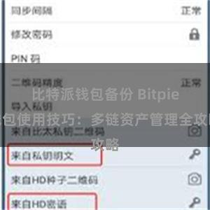 比特派钱包备份 Bitpie钱包使用技巧：多链资产管理全攻略