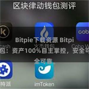 Bitpie下载资源 Bitpie钱包：资产100%自主掌控，安全可靠。