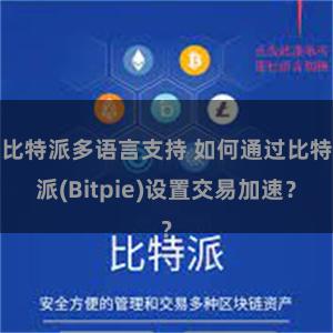 比特派多语言支持 如何通过比特派(Bitpie)设置交易加速？