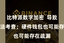 比特派数字加密  导致私钥无法考查；硬件钱包也可能存在疏漏